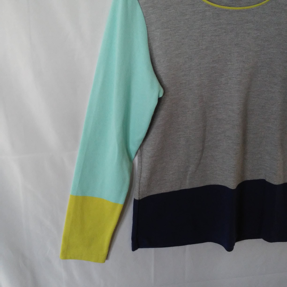 Karen Scott Multi Colorblock Pullover Shirt - Picture 4 of 7